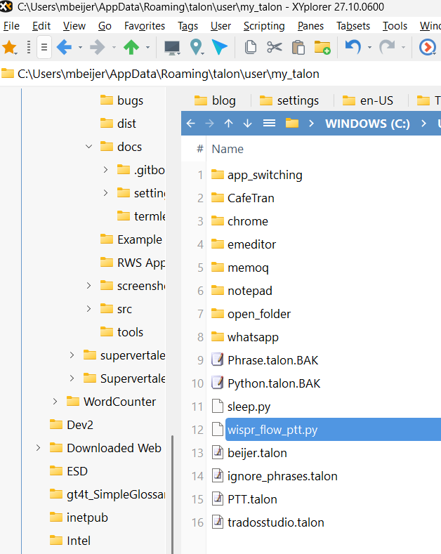 The script file in my Talon user folder